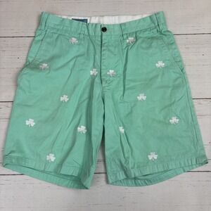 Castaway Nantucket Shorts Mens Size 30 All Over Shamrocks Clover St Patrick